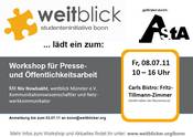 Einladung: Workshop zur Öffentlichkeitsarbeit-1