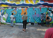 Kreativer Graffiti-Workshop mit Geflüchteten und anderen netten Kölnern-1